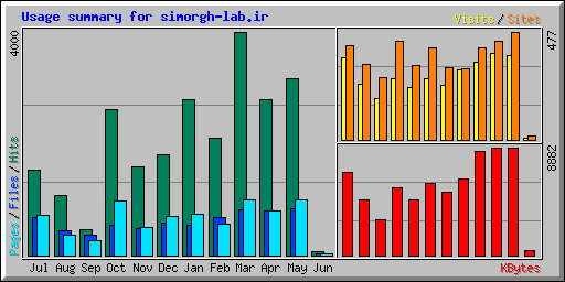 Usage summary for simorgh-lab.ir